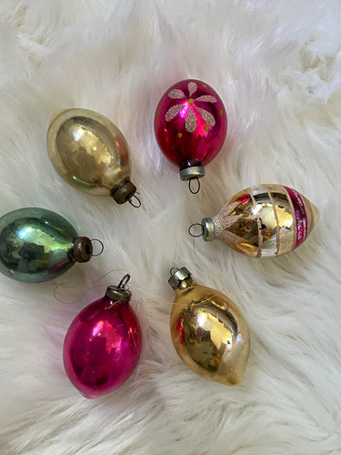 Vintage glass teardrop hanging - vintage,