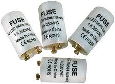 ShuoHui 4 x Starter for LED T8 Tubes, Safety Starter for Replacing LED Fluoresc