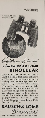 1937 print bausch lomb - print,