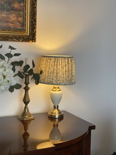 Handmade pleated lampshade - pleated,