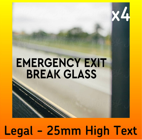 Emergency exit break glass - exit,
