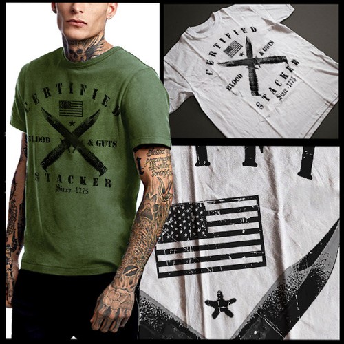 Military knife shirt - military,