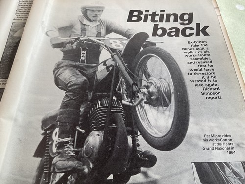 Pat minns scrambler moto cross - minns,