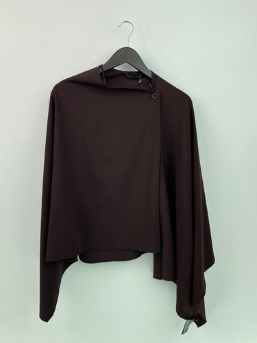 Zara brown plain cape top - zara,