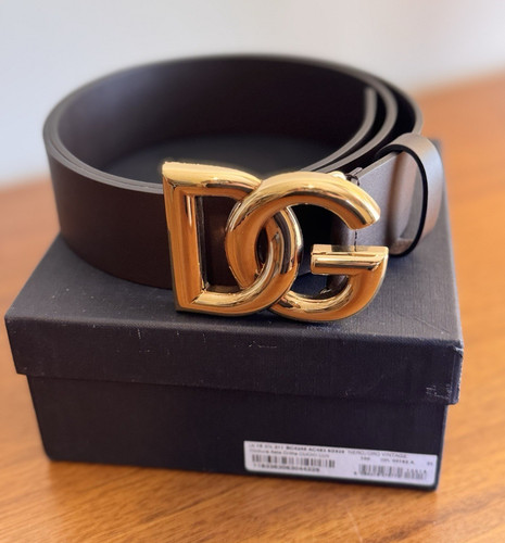 Gabbana dark brown leather - gabbana, dg