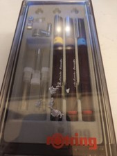 Rotring Rapidograph F Technical Drawing Pen Set German USED Drafting