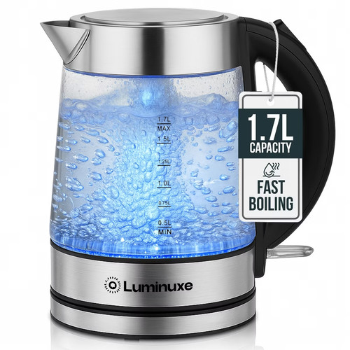 Glass electric kettle - 1.7l,