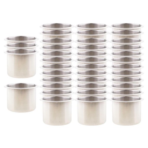 40pcs chrome polished recessed - 40pcs,