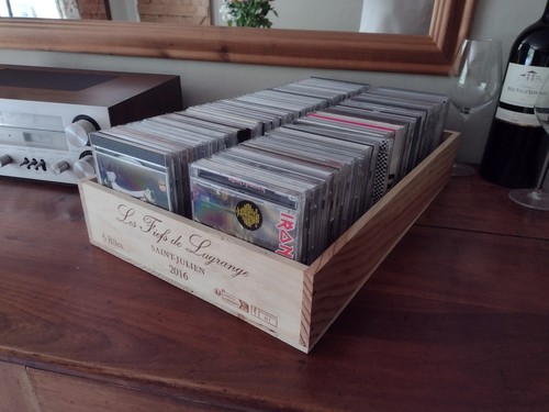 Storage wine box crate - cd,