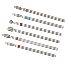 6pcs/pack Stainless Steel Nail Art Drill Bit Kit Nail Drill Accessories Manicure
