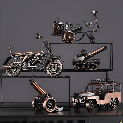 Vintage iron art motorcycle - vintage,