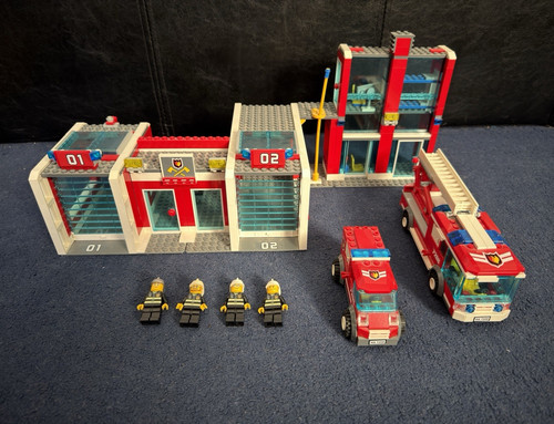 Lego city 7208 fire station - lego,