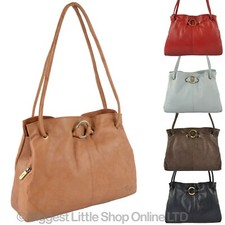 Ladies Soft Leather Shoulder Handbag by GiGi Othello Collection Classic Stylish