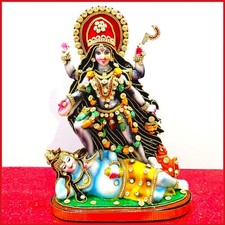 Rare hand decorated Goddess Kali Lord Shiva Statue