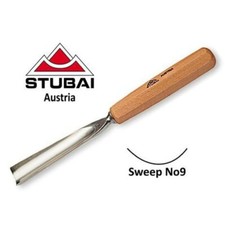 550906 Stubai 6mm No9 Sweep Straight Wood Carving Gouge