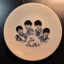 Vintage 1960’s  The Beatles pottery  side  / Tea Plate 18 cm diameter
