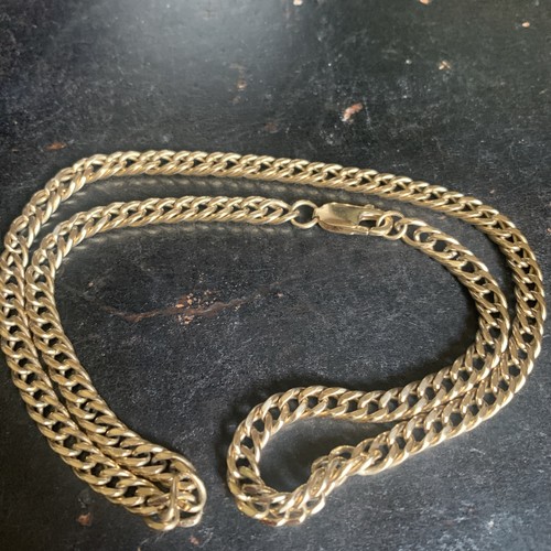 9ct yellow gold heavy cuban - yellow,