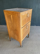 Vintage Bathroom / kitchen  Cabinet on castors hanging rail - delivery possible 