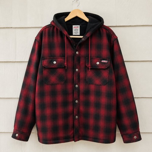 Dickies hooded flannel jacket - dickies,