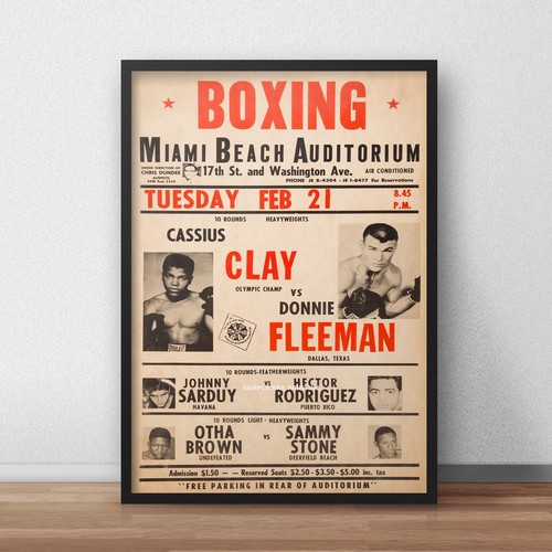 Clay fleeman boxing poster - clay,