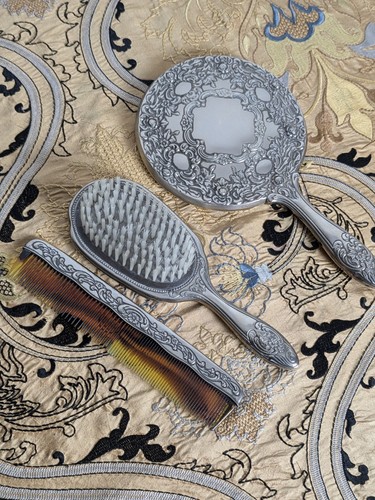 Vintage silver heavy - silver, dresser