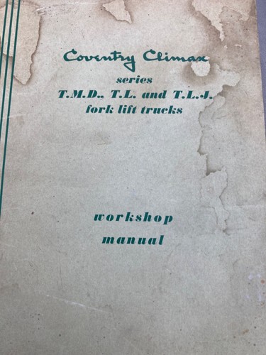 Coventry climax tmd - climax, tmd,tl,tlj