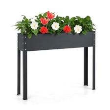 80 cm Elevated Planter Box Stand Outdoor Raised Garden Bed w/Drainage Hole
