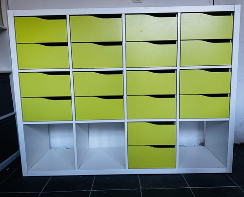 Kallax white shelving unit 3x4 - kallax,