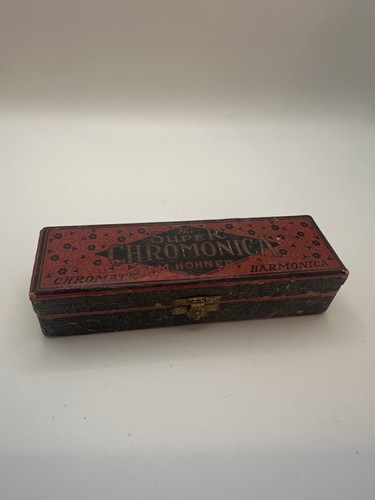 Vintage old harmonica the - old,