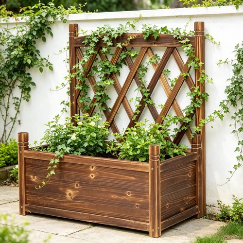 Garden planter box with - planter,