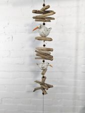 Fairtrade Driftwood String Mobile With 2 Hand carved Birds
