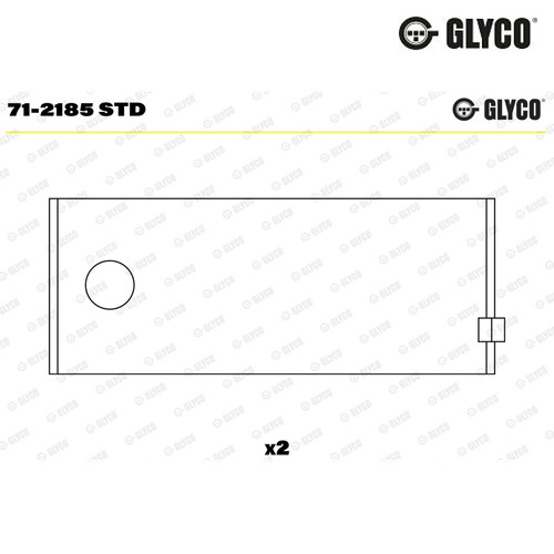 Connecting rod bearing glyco - bearing,