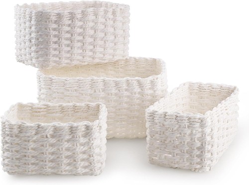 Wicker basket set - basket,, small