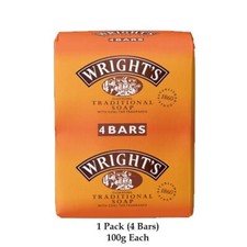 4 X Wrights Coal Tar Soap 100g