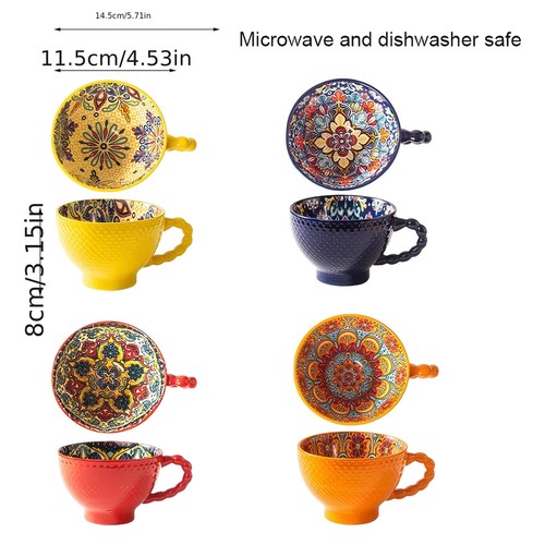 Bohemian style ceramic - ceramic, cups