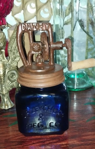 Cobalt blue dazey - 10, glass