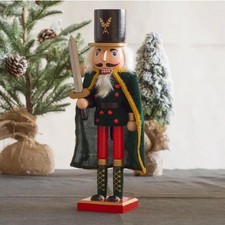 38cm Luxury Green Christmas Nutcracker Drummer Large Xmas Solider Traditional 