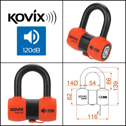 Kovix kus bike motorcycle - kus, 14mm