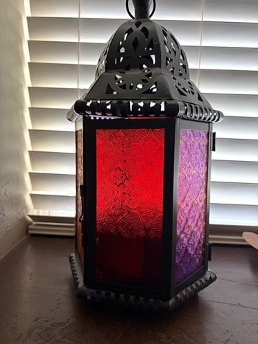 Moroccan hexagonal black metal - moroccan,