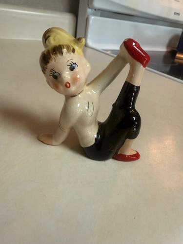 Vintage 1950s ceramic yoga - vintage,