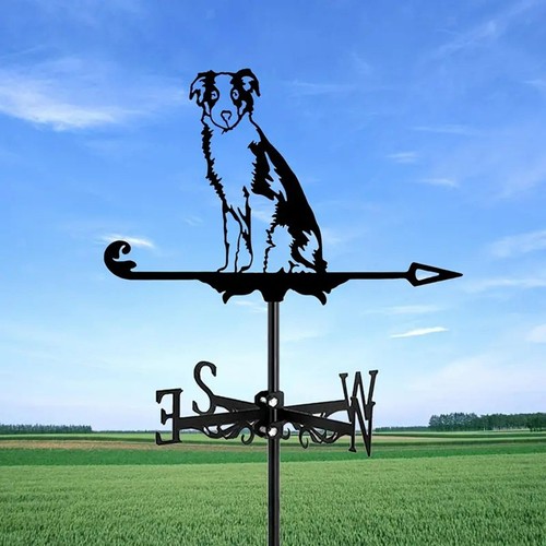 Black dog weathervane - black,