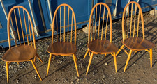 4 Ercol 365 Quaker Dining Chairs Light Mid Century Retro Vintage DELIVERY🚚