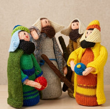 Hand knitted jesus nativity - jesus,