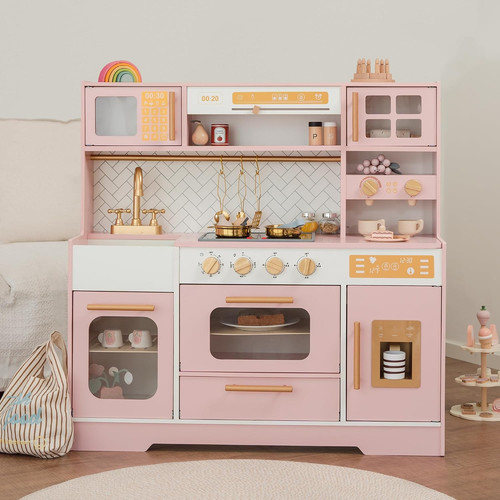 Pink wooden play - wooden,