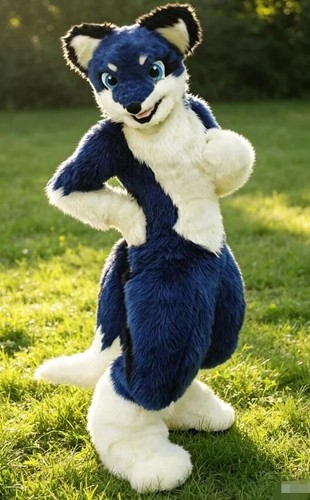 Long fur husky dog fox - long,