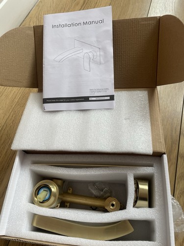 Brushed brass wall mounted - brass,