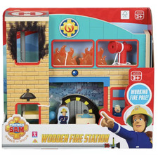 Fireman Sam World of Wood Fire Station Playset