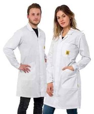 Portwest Unisex Anti-Static ESD Lab Coat Comfort Fit Jacket Hospital Laboratory