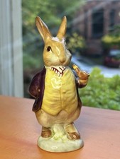 Beatrix Potter Mr Benjamin Bunny BP2a rare Beswick gold oval mint Pipe OUT