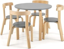 Kids 5-Piece Wooden Table &